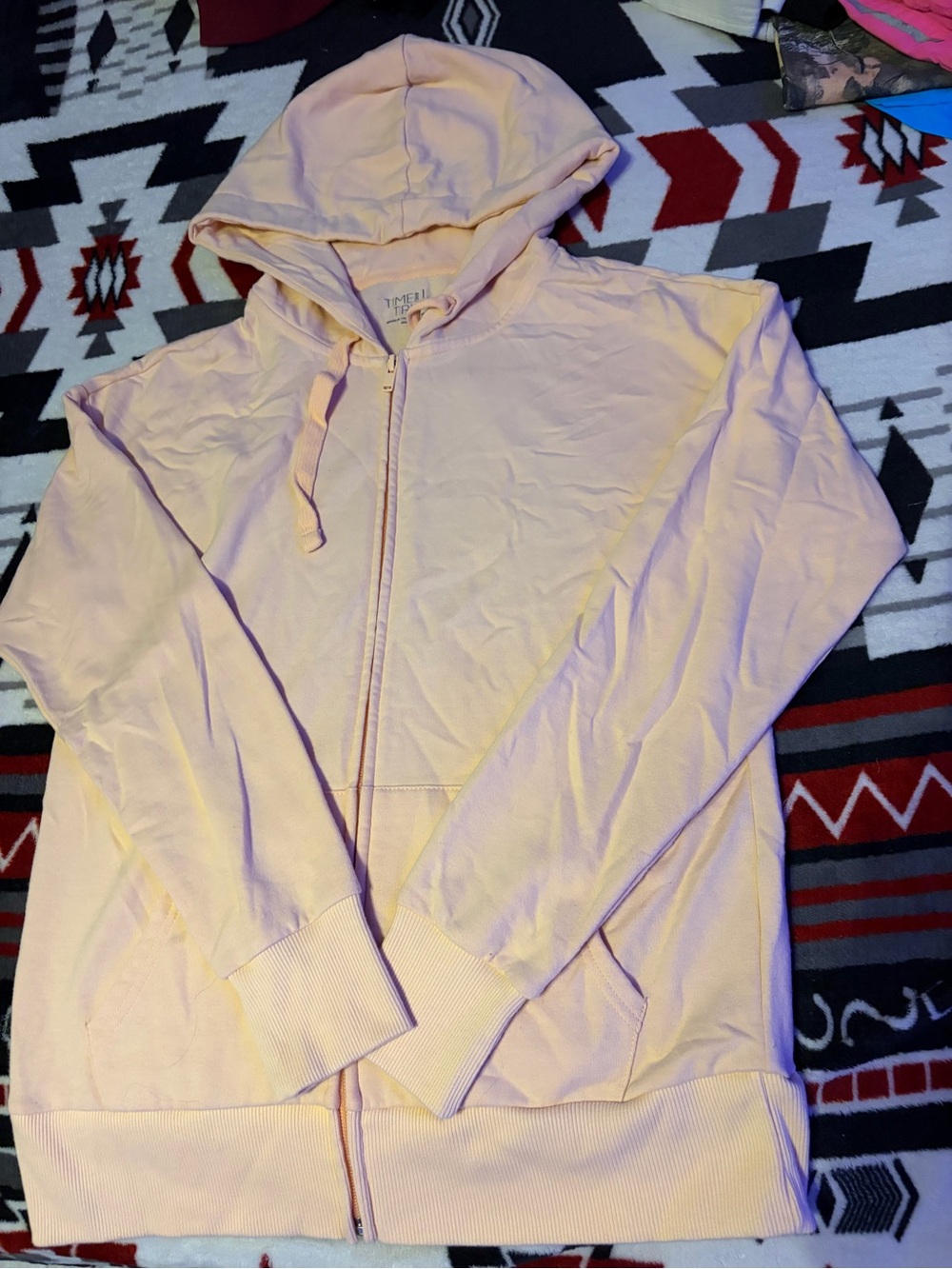 Light Pink Zip-Up Hoodie